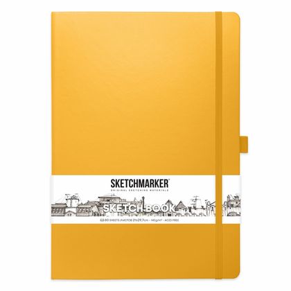 Скетчбук "Sketchmarker" 21*30 см, 140 г/м2, 80 л., изумрудный