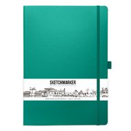 Скетчбук "Sketchmarker" 21*30 см, 140 г/м2, 80 л., изумрудный
