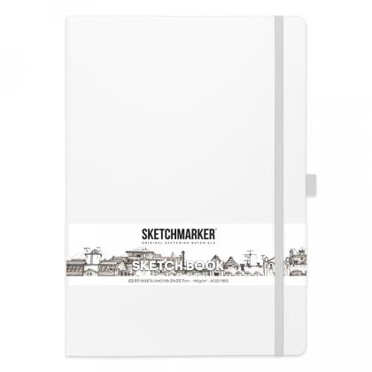 Скетчбук "Sketchmarker" 21*29,7 см, 140 г/м2, 80 л., белый