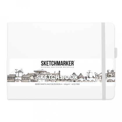 Скетчбук "Sketchmarker" 21*14,8 см, 140 г/м2, 80 л., черный пейзаж