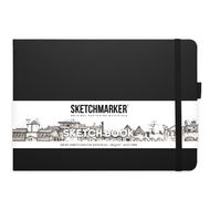 Скетчбук "Sketchmarker" 21*14,8 см, 140 г/м2, 80 л., черный пейзаж