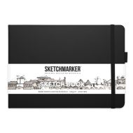 Скетчбук "Sketchmarker" 21*14,8 см, 140 г/м2, 80 л., черный пейзаж