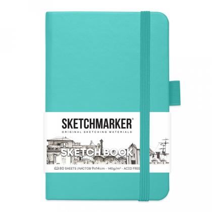 Скетчбук "Sketchmarker" 9*14 см, 140 г/м2, 80 л., фиолетовый пастельный