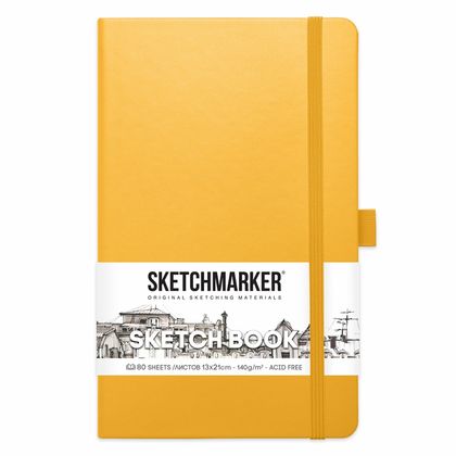 Скетчбук "Sketchmarker" 13*21 см, 140 г/м2, 80 л., черный