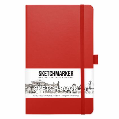 Скетчбук "Sketchmarker" 13*21 см, 140 г/м2, 80 л., белый