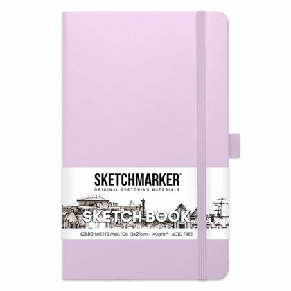 Скетчбук "Sketchmarker" 13*21 см, 140 г/м2, 80 л., белый