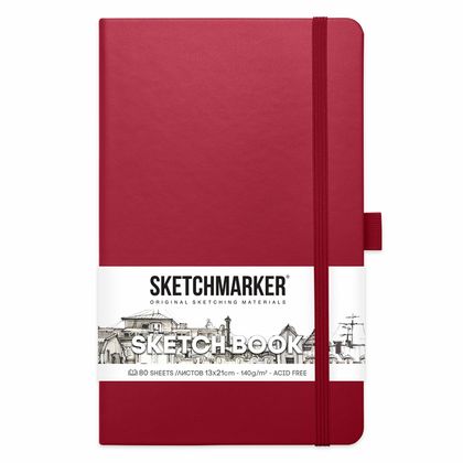 Скетчбук "Sketchmarker" 13*21 см, 140 г/м2, 80 л., белый