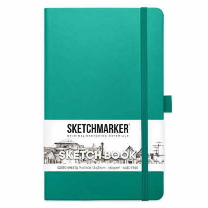 Скетчбук "Sketchmarker" 13*21 см, 140 г/м2, 80 л., белый