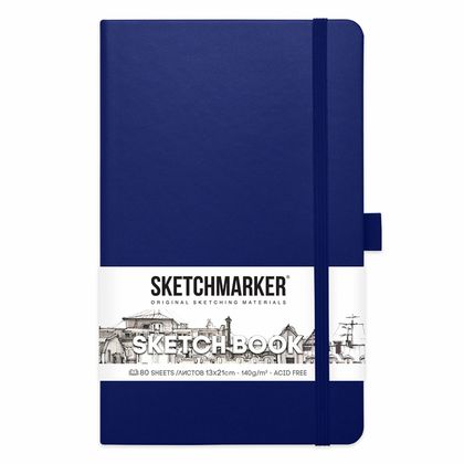 Скетчбук "Sketchmarker" 13*21 см, 140 г/м2, 80 л., белый