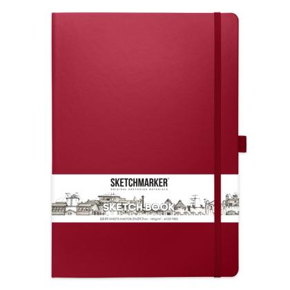 Скетчбук "Sketchmarker" 21*29,7 см, 140 г/м2, 80 л., маджента