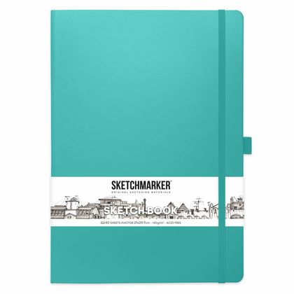 Скетчбук "Sketchmarker" 21*30 см, 140 г/м2, 80 л., желтый