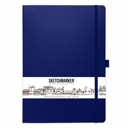 Скетчбук "Sketchmarker" 21*30 см, 140 г/м2, 80 л., желтый