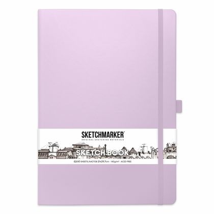 Скетчбук "Sketchmarker" 21*30 см, 140 г/м2, 80 л., желтый
