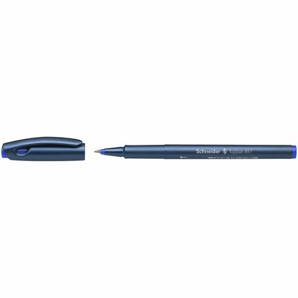 Ручка роллер "Topball 857" 0,6 мм, пласт., синий, стерж. синий