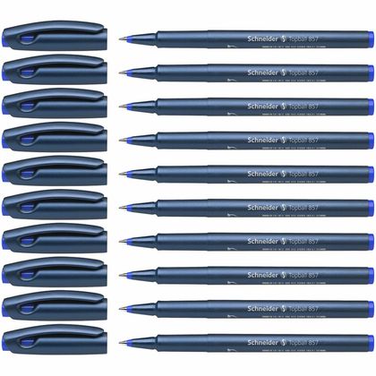 Ручка роллер "Topball 857" 0,6 мм, пласт., синий, стерж. синий