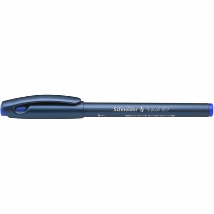 Ручка роллер "Topball 857" 0,6 мм, пласт., черно/синий, стерж. черный