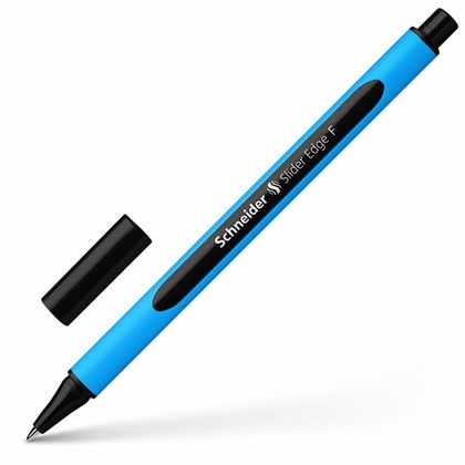 Ручка шарик. "Slider Edge F" пласт., голубой/синий, стерж. синий