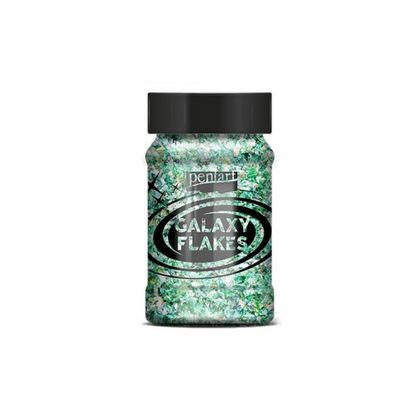 Хлопья декоративные "Pentart Galaxy Flakes" 15 гр, зеленая Земля