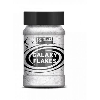 Хлопья декоративные "Pentart Galaxy Flakes" 15 гр, белый Меркурий