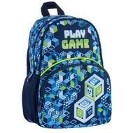 Рюкзак школьный "Play game" полиэстер, синий