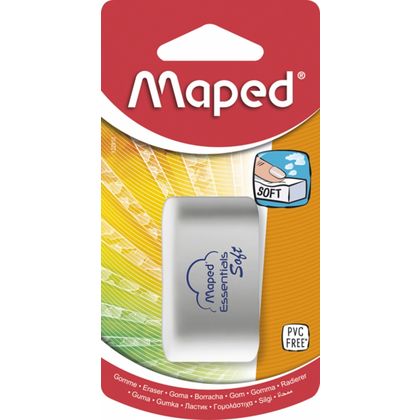 Ластик "Essentials Soft" белый/синий