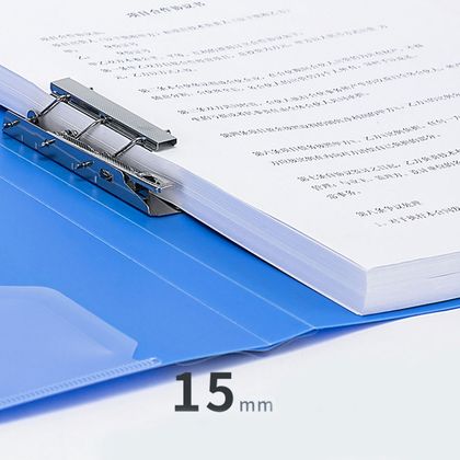 Папка В-611 с зажимом и карманом пластик "Deli" синий