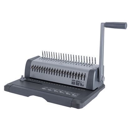 Перфобиндер Deli Plastic Binder 3874 на пласт. пружину, сшивает до 450 лст., перфорирует 25 лст.