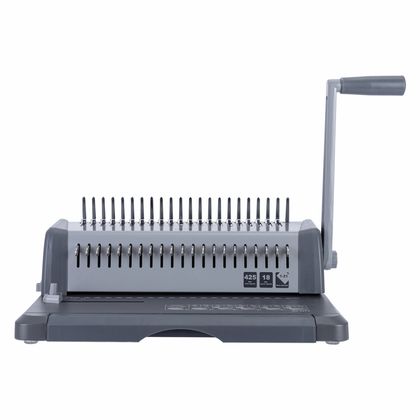 Перфобиндер Deli Plastic Binder 3874 на пласт. пружину, сшивает до 450 лст., перфорирует 25 лст.