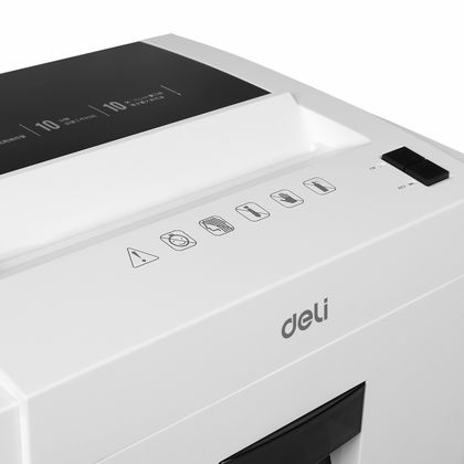 Уничтожитель Deli 9952 (P-4, 4*25, до 10 листов, 23 литров, карты, раб. цикл 10 мин)
