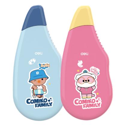 Корректор роллер "Comiko" 12 м*5 мм, ассорти, блистер