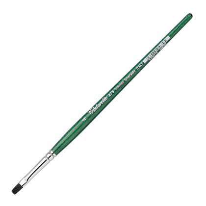 Кисть д/рисования "Tintoretto Emerald" синтетика, круглая, на короткой ручке №1