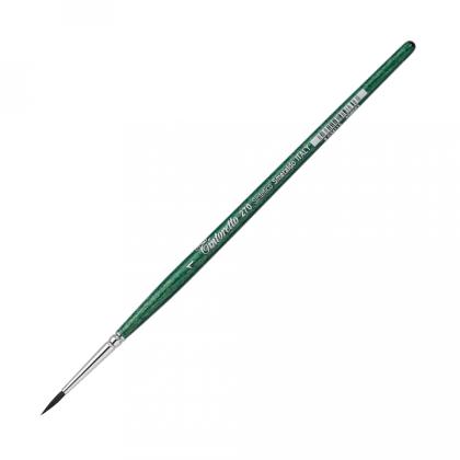 Кисть "Tintoretto Emerald" синтетика, круглая, на короткой ручке №12