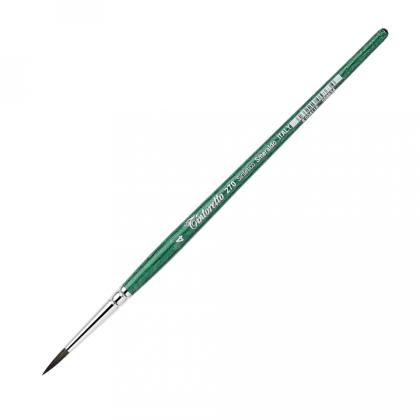 Кисть "Tintoretto Emerald" синтетика, плоская, на короткой ручке №12