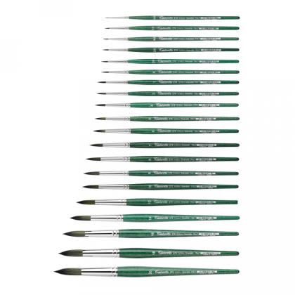 Кисть "Tintoretto Emerald" синтетика, плоская, на короткой ручке №14
