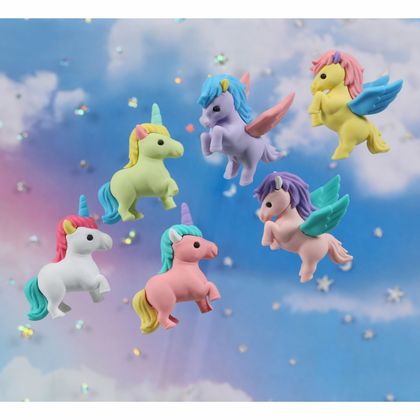 Ластик "IWAKO Unicorn & Pegasus" ассорти