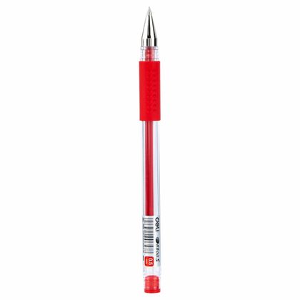 Ручка гелевая "Daily" 0,5 мм, пласт., прозр., стерж. красный