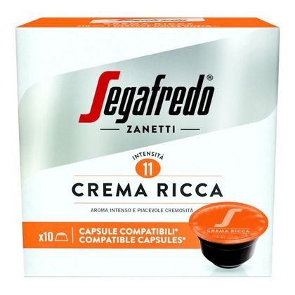 Капсулы для кофе-машин "Segafredo", 10 порц, Crema Ricca Dolce Gusto