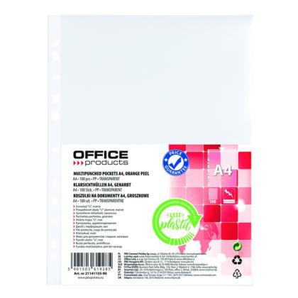 Папка карман А4, стандарт,  30 мк, 100 шт. "Office Products"