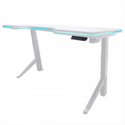Стол с электроприводом одномоторный Fit Focus Y- desire (685-1130mm), цвет белый,столешница ДСП 1395х760х46 W1100 ST9 Белый альпийский+ подсветка 