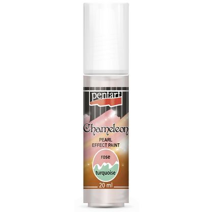 Краски акриловые перламутровые "Pentart Chameleon" розово-бирюзовый, 20 мл, банка