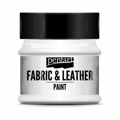 Краски д/текстиля "Pentart Fabric & Leather paint" зеленый, 50 мл, банка