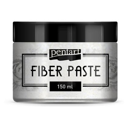 Текстурная паста "Pentart Fiber paste" 150 мл, белый