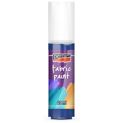 Краски д/текстиля "Pentart Fabric paint" синий, 20 мл, банка