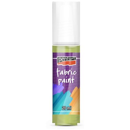 Краски д/текстиля "Pentart Fabric paint" лаймовый, 20 мл, банка