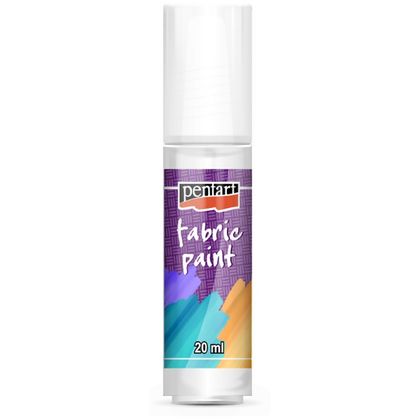 Краски д/текстиля "Pentart Fabric paint" белый, 20 мл, банка
