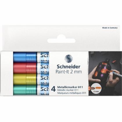 Набор маркеров "Paint-It 011 Set 1" 4 шт., ассорти металлик