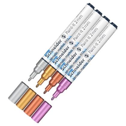 Набор маркеров "Paint-It 011 Set 1" 4 шт., ассорти металлик