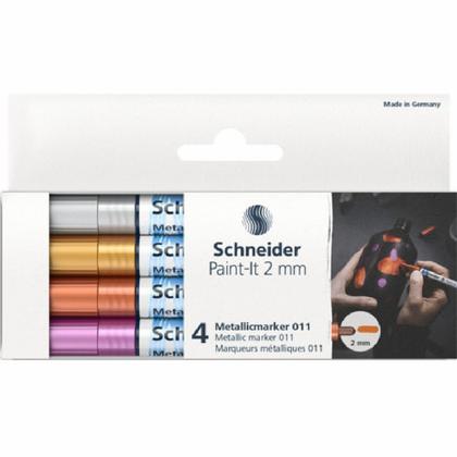 Набор маркеров "Paint-It 011 Set 2" 4 шт., ассорти металлик
