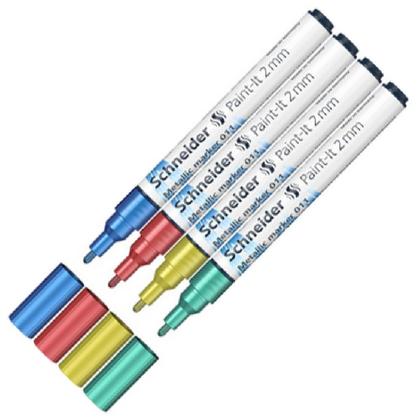 Набор маркеров "Paint-It 011 Set 2" 4 шт., ассорти металлик