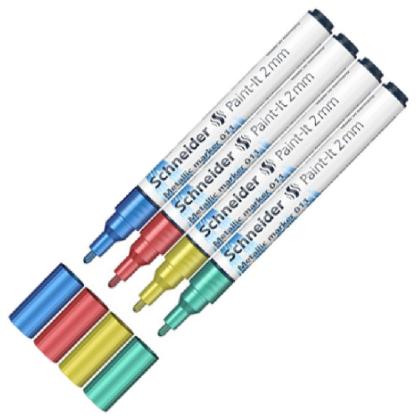 Набор маркеров "Paint-It 011 Set 2" 4 шт., ассорти металлик
